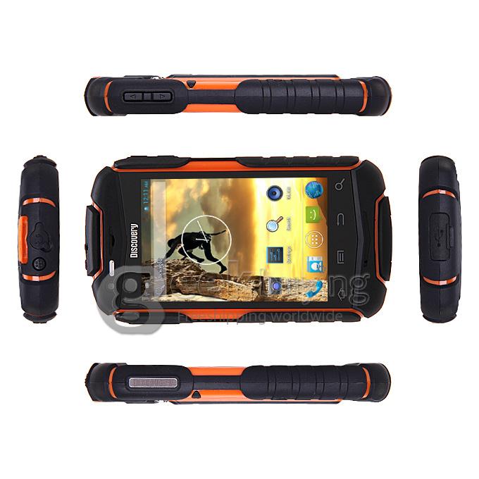 Discovery V5+ MTK6572 Dual Core 1.2GHz 3.5 Inch Android4.2.2 OS Smartphone Drfy Dual Cameras 3G/WIFI - Orange