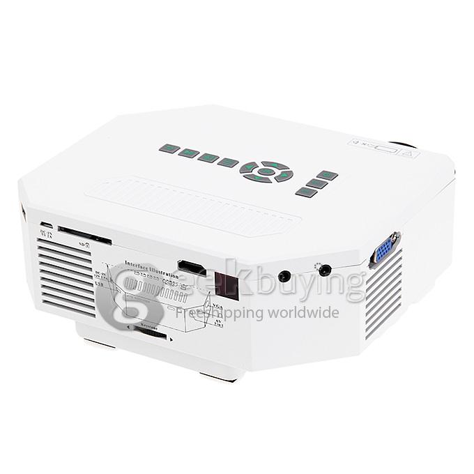 UC30 1080P Portable Led Projector HDMI Home Theater Projector Support HDMI VGA AV USB Digital projector for PC EU Plug