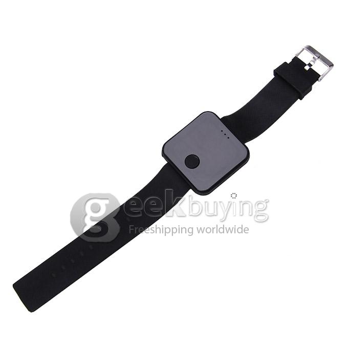 Unisex Rubber Band LED Digital Wrist Watch Timepiece with Touch Button for Women / Men - Black