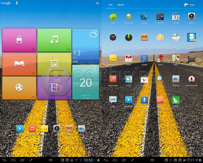 FNF iFive X3 RK3188 Quad Core 10.1 Inch Android 4.2 OS Tablet PC 2GB RAM 16GB ROM IPS Capacitive Touch Screen 1920*1200- Blue