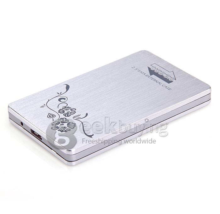 USB 3.0 to SATA 2.5'' External Case USB 3.0 to Serial ATA HDD Case Support 2TB with 6GBPS Test Passed - Silver
