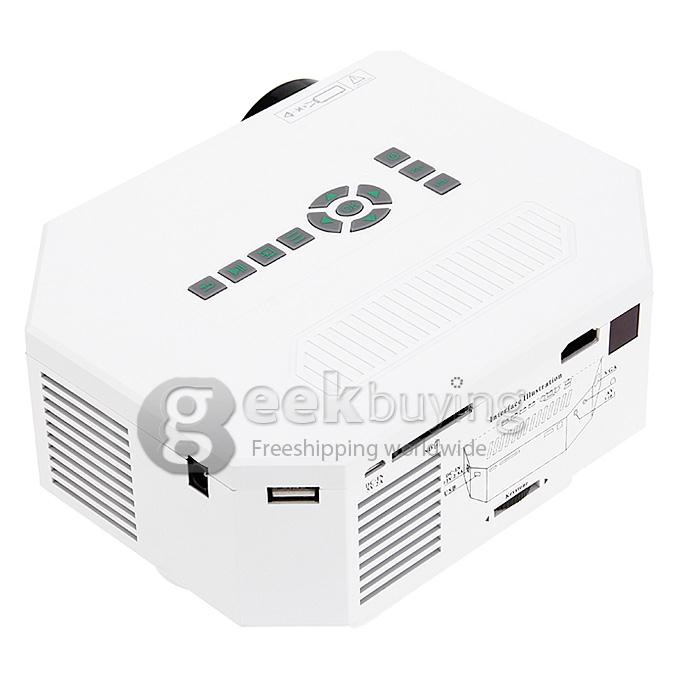 UC30 1080P Portable Led Projector HDMI Home Theater Projector Support HDMI VGA AV USB Digital projector for PC EU Plug