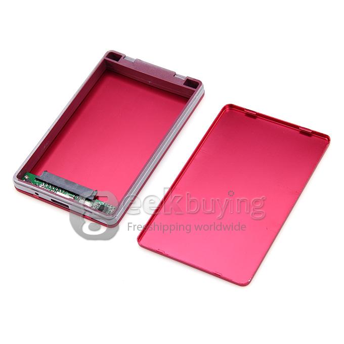 USB 3.0 to SATA 2.5'' External Case USB 3.0 to Serial ATA HDD Case Support 2TB with 6GBPS Test Passed - Red