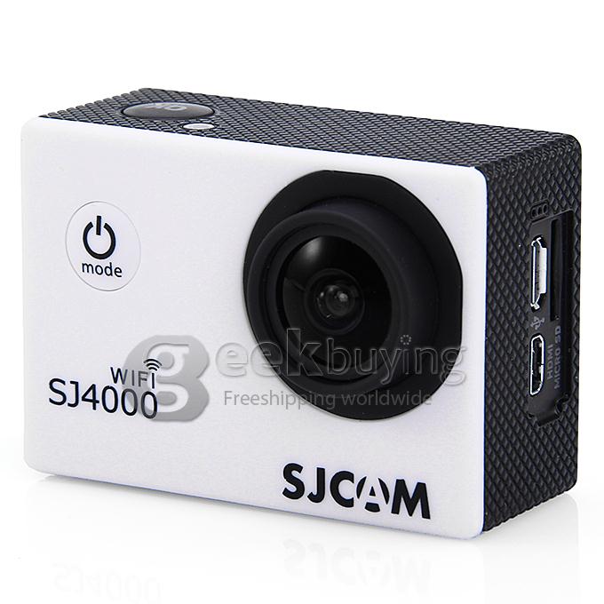 SJCAM Original SJ4000 WiFi Action Camera Novatek 12MP 1080P H.264 1.5 Inch 170 Degree Wide Angle Lens Diving HD Camcorder Car DVR support AV out - White
