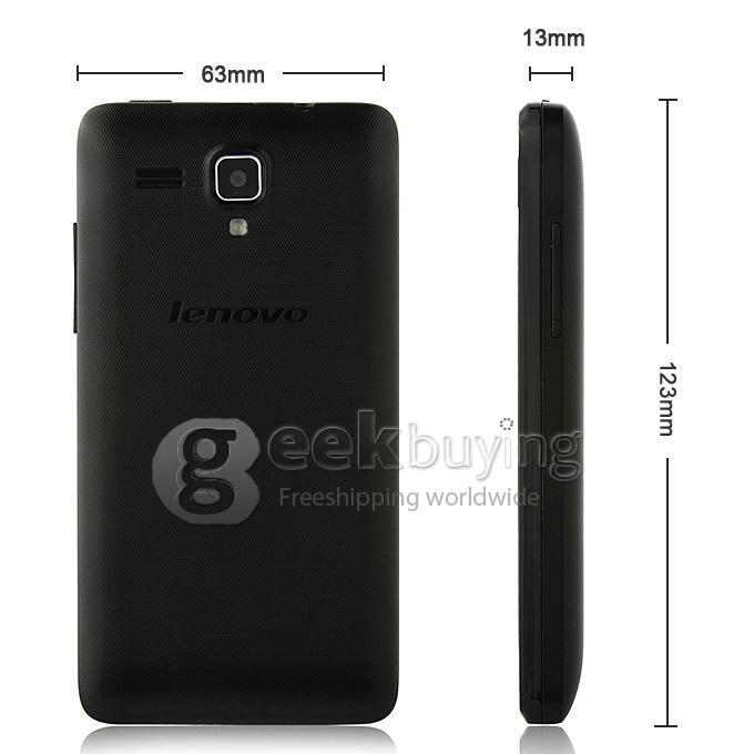 Lenovo A396 SC8830A Quad core 1.2GHz 4.0 Inch Android 2.3 Smartphone 256MB RAM 256 ROM WiFi OTA - Black