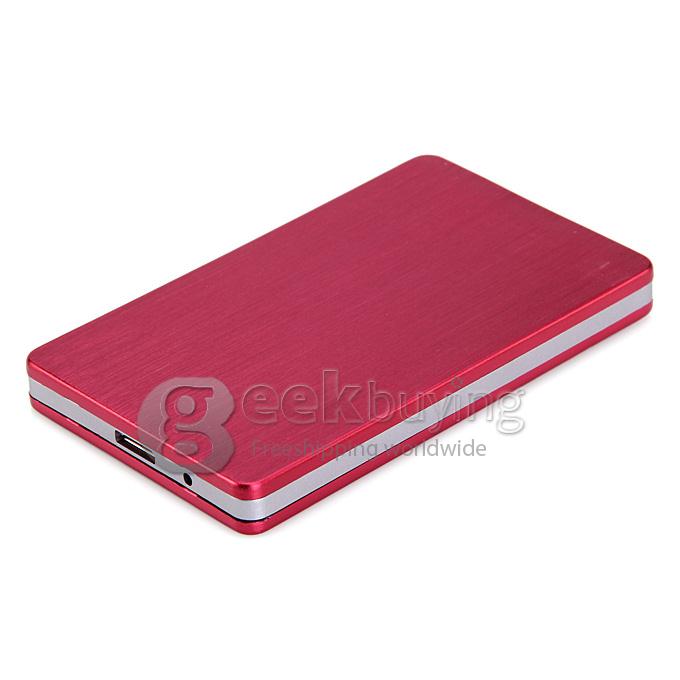 USB 3.0 to SATA 2.5'' External Case USB 3.0 to Serial ATA HDD Case Support 2TB with 6GBPS Test Passed - Red
