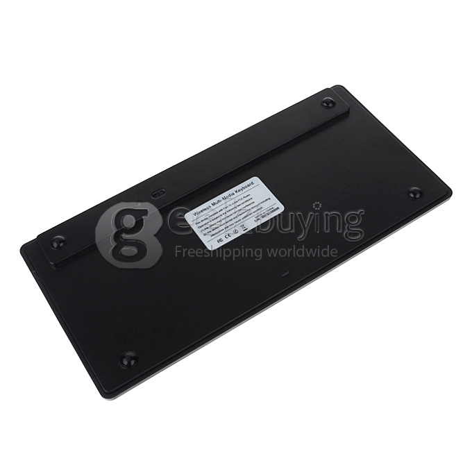 7 inch Aluminum Rechargeable Bluetooth Wireless Mini Slim Keyboard For Android Tablet PC Black