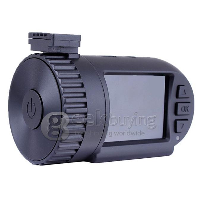Mini 0801 Ambarella Box Car DVR with A2S60 OV2710 1080P GPS 1.5 Inch Screen 135 Degree Lens Angle - Black