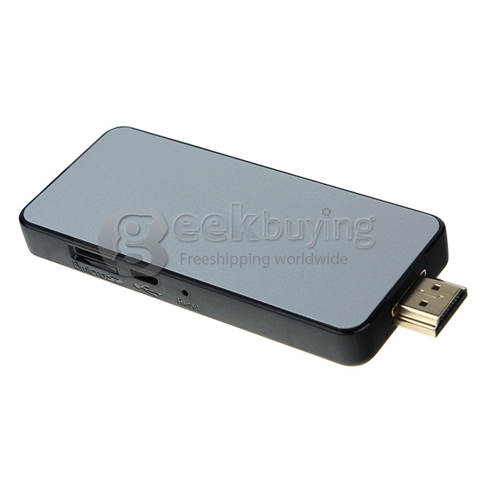 IMITO QX1 RK3188 1.6GHz Quad Core Android 4.2.2 Mini PC TV Box Dongle 2G/8G Bluetooth - Silver