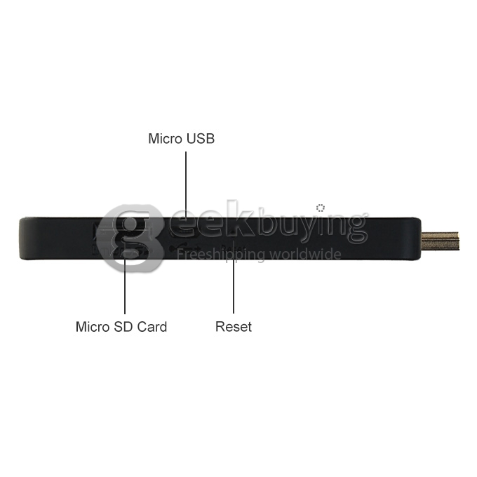 IMITO QX1 RK3188 1.6GHz Quad Core Android 4.2.2 Mini PC TV Box Dongle 2G/8G Bluetooth - Silver