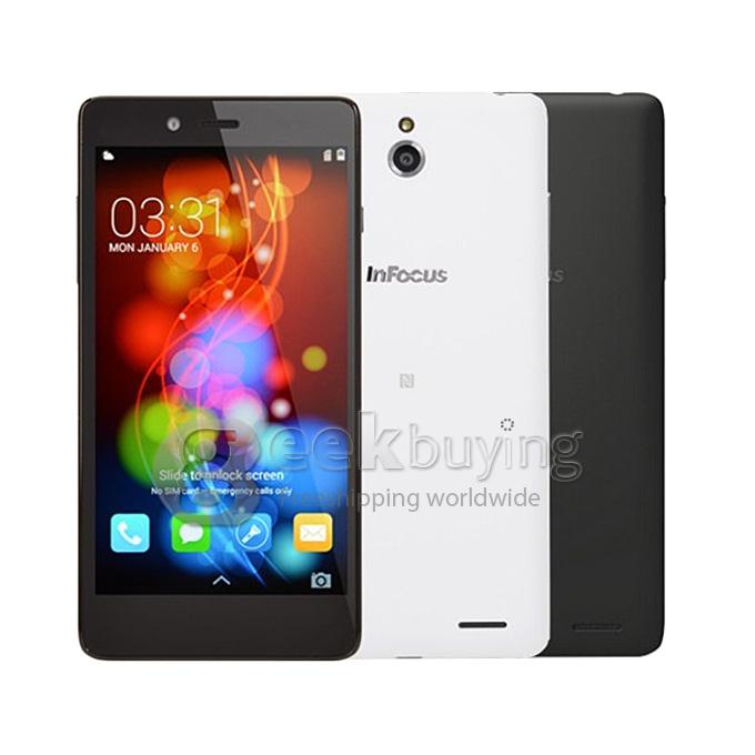 Foxconn InFocus M512 Qualcomm Snapdragon MSM8926 Quad Core 1.2GHz 5.0Inch Samrtphone 1GB RAM 4GB ROM GPU: Adreno(TM)305 Smartphone 4G LTE Gorilla Glass 8.0MP NFC/WIFI-White