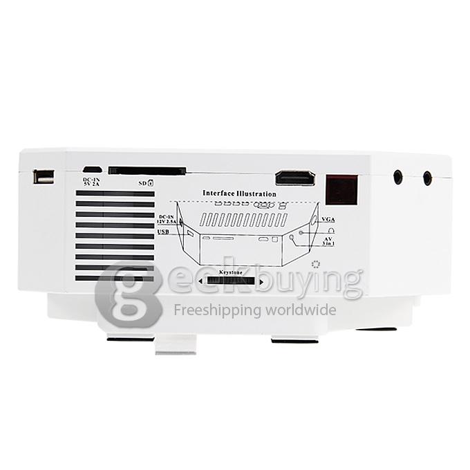 UC30 1080P Portable Led Projector HDMI Home Theater Projector Support HDMI VGA AV USB Digital projector for PC EU Plug