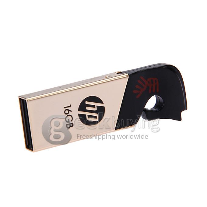 HP V219 Horse Shape 16GB USB 2.0 High Speed Flash Drive U Disk Memory Stick USB Drive - Red + Black + Gold