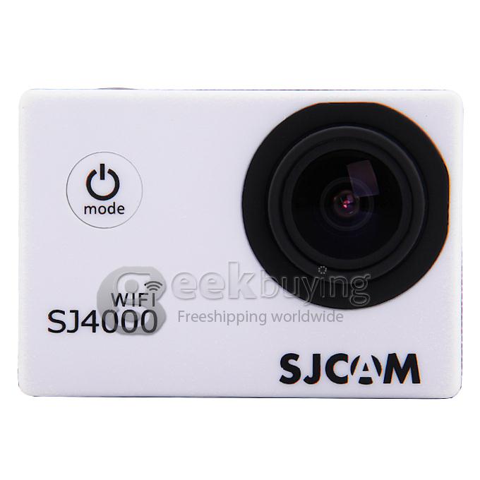SJCAM Original SJ4000 WiFi Action Camera Novatek 12MP 1080P H.264 1.5 Inch 170 Degree Wide Angle Lens Diving HD Camcorder Car DVR support AV out - White