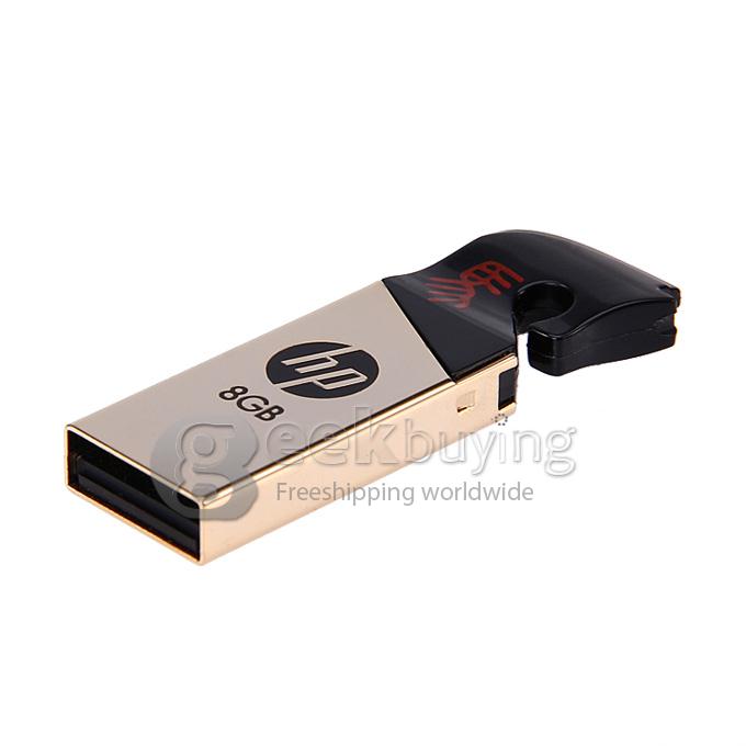 HP V219 Horse Shape 8GB USB 2.0 High Speed Flash Drive U Disk Memory Stick USB Drive - Red + Black + Gold