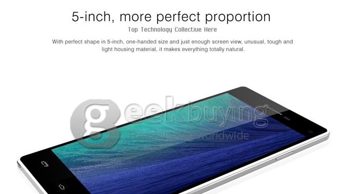 Leagoo Lead 2 MTK6582 Quad Core 1.3GHz 5.0Inch Android4.4.2 OS Smartphone 1GB+8GB IPS QHD Screen 13.0MP 3G/GPS - Black