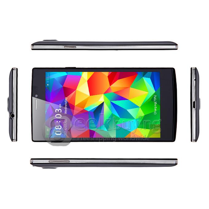 JIAKE V5 MTK6572W Dual Core 1.3GHz 5.5 Inch Android 4.2 Smartphone 512M RAM 4G ROM QHD Screen GPS 3G - Black
