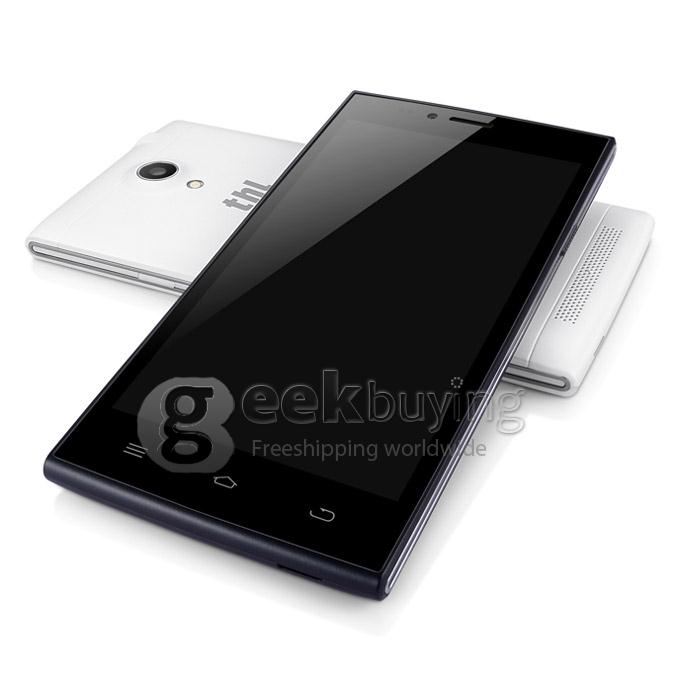 THL T6S FWVGA MTK6582M Quad Core 1.3GHz Smartphone 5.0 Inch 1G RAM 8.0MP Android 4.4.2 OS 3G GPS - White