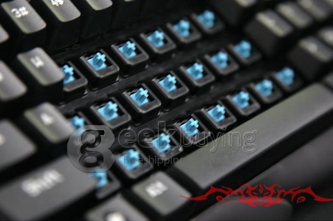 AULA Evil Spirit Mad Scorpion Dual-drive Professional Mechanical USB Wired Keyboard with 87 Keys - Black