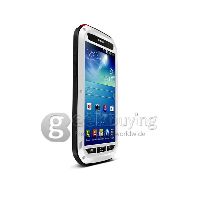 Love Mei Shock Water Proof Heavy Duty Rugged Aluminum Metal Cover Case For Galaxy Mega 5.8 i9150 - White
