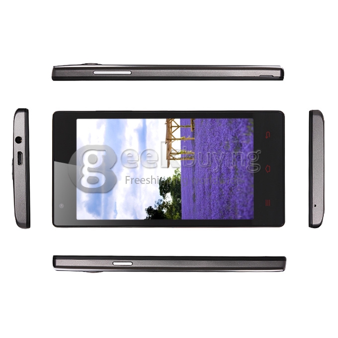 HTM M1 MTK6572 Dual Core 1.3GHz 4.7 Inch Android 4.2 OS Smartphone 512MB RAM 4G ROM 3G/GPS with Free leather Case Gray