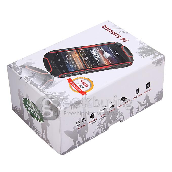 Discovery V5+ MTK6572 Dual Core 1.2GHz 3.5 Inch Android4.2.2 OS Smartphone Drfy Dual Cameras 3G/WIFI - Blue