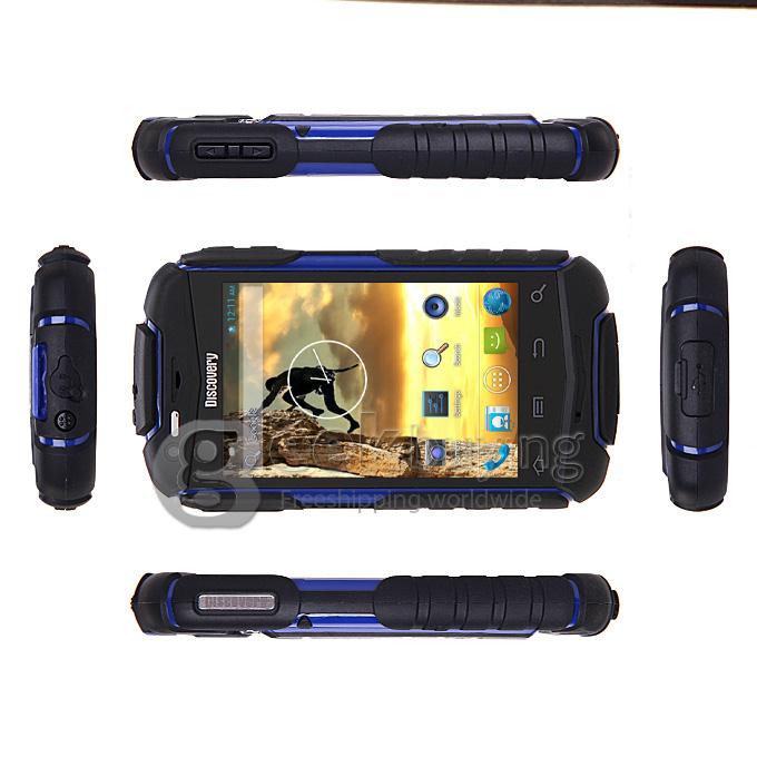 Discovery V5+ MTK6572 Dual Core 1.2GHz 3.5 Inch Android4.2.2 OS Smartphone Drfy Dual Cameras 3G/WIFI - Blue