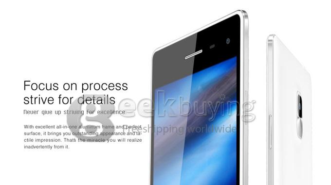 Leagoo Lead 2 MTK6582 Quad Core 1.3GHz 5.0Inch Android4.4.2 OS Smartphone 1GB+8GB IPS QHD Screen 13.0MP 3G/GPS - Black