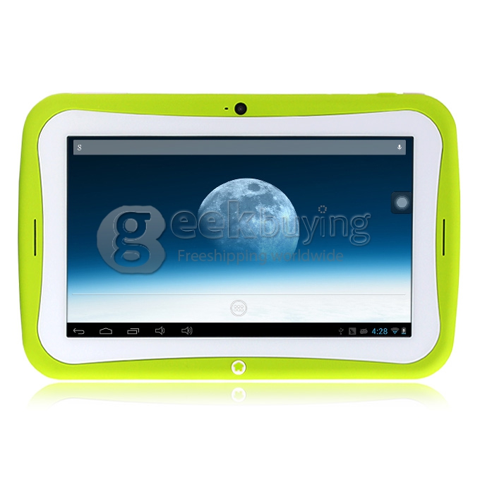 Preschool Education Kids Pad BENEVE i7 RK3028 Dual Core 7 Inch Android 4.2 OS Children Tablet PC 1GB RAM 8GB ROM Capacitive Touch Screen 1024*600 - Green