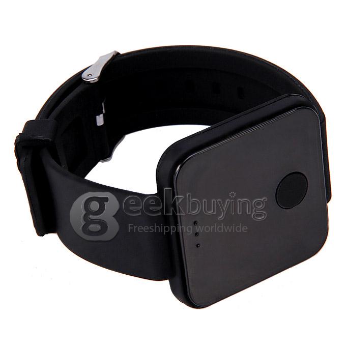 Unisex Rubber Band LED Digital Wrist Watch Timepiece with Touch Button for Women / Men - Black