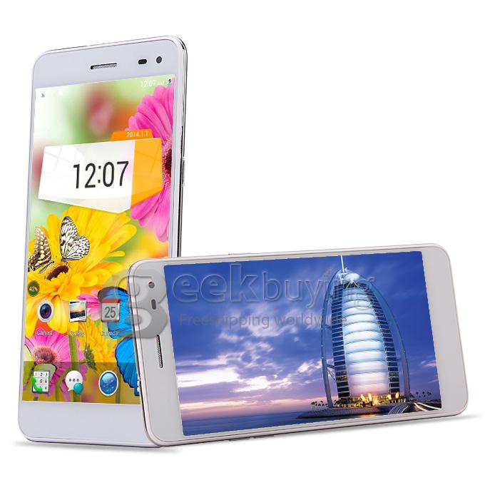MPIE 909T MTK6582 Quad Core 1.3GHz 5.5 Inch Android 4.4.2 Smartphone 1GB RAM 8GB ROM FHD IPS OGS 3G 13MP OTG NFC - White