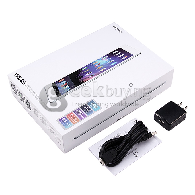 Onda V989 Allwinner A80T Octa Core 2.0GHz 9.7 Inch 2048*1536 Retina Capacitive Touch Screen Tablet PC Android 4.4.2 OS 2G/32G 128GB Extend Game Tablet