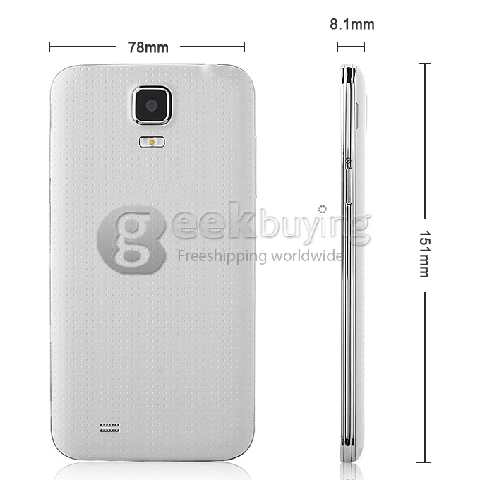 G9000 MTK6592 Octa Core 1.7GHz 5.1 Inch Android 4.2 OS Smartphone 1GB RAM 16GB ROM 13.0MP 3G GPS OTG Miracast White