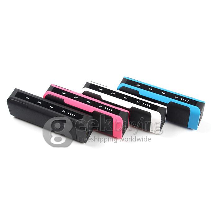 J6 Portable Wireless Bluetooth Speaker with Phone Handsfree Computer Small Speakers Car Bluetooth - Black