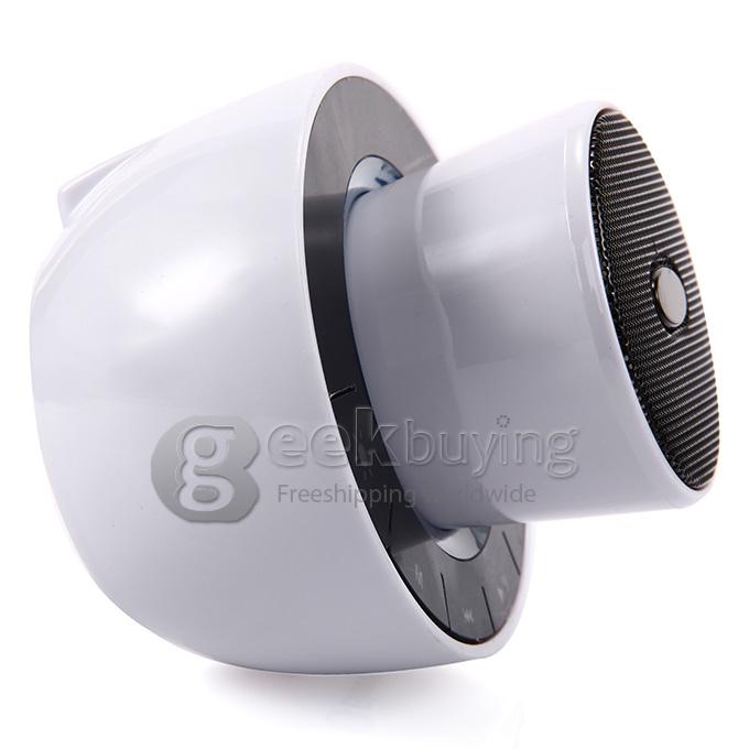SL-1301 Portable Wireless Bluetooth Speaker Subwoofer Hands-free TF Card AUX FM Radio Mic for iOS Android iPhone6 Plug - White