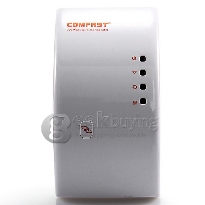 EU&US Plug COMFAST CF-WR500N Portable 300Mbps 802.11b/g/n Network Wireless AP Repeater Router - White
