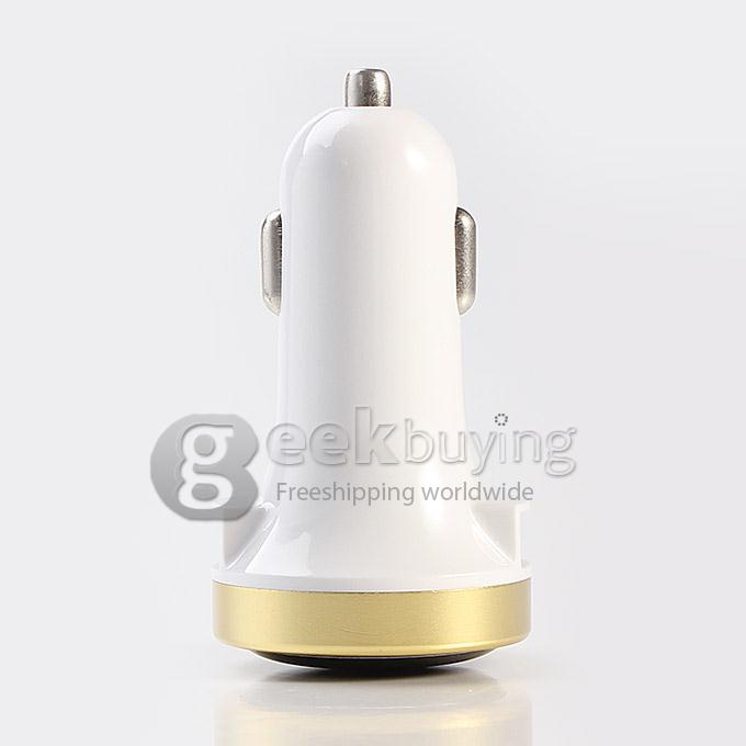 ES-05 Universal Dual USB 2 Port 3.1A Car Charger Adapter for iPhone 6 Plus Samsung Galaxy Cellphone Tablet GPS iPhone 6s plus - Golden
