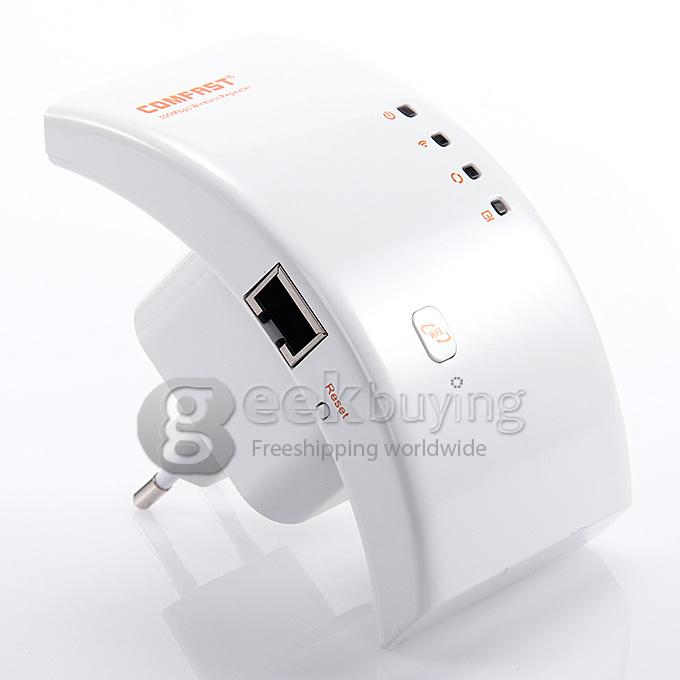 EU&US Plug COMFAST CF-WR500N Portable 300Mbps 802.11b/g/n Network Wireless AP Repeater Router - White
