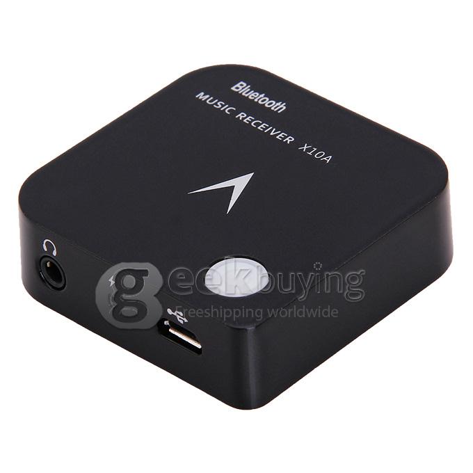 Hifi Wireless Bluetooth V3.0 Music 3.5mm Stereo Audio Speaker Receiver Adapter for Android iOS Windows - Black