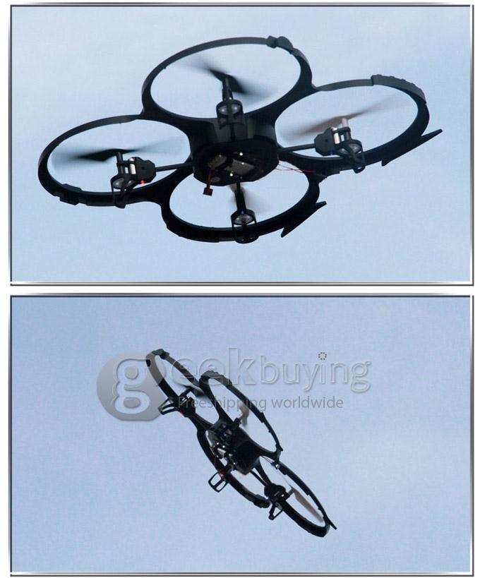 UDI U818A 2.4Ghz 4CH 6 Axis Gyro UFO RC Quadcopter RTF with LED Light Mode 2