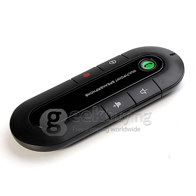 Universal Bluetooth V3.0 Wireless Handsfree Speaker Phone Speaker with Car Charger Kit - Black