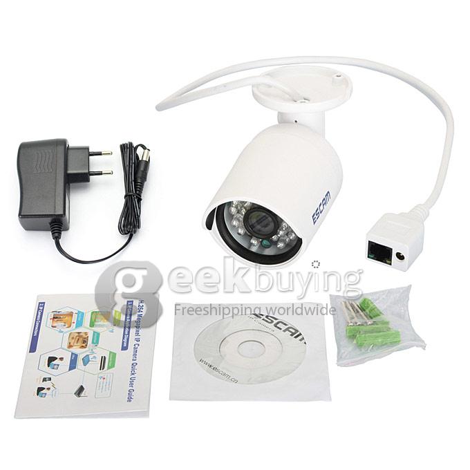 ESCAM QD310 HD 720P P2P Dome IP Camera ONIVF Home Security Surveillance CCTV Smart Phone View 24pcs IR LEDs