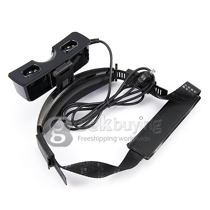 EU Plug Professional FPV Vision 600 16:9 Aerial Photography 3D / 2D Video Glasses NTSC/PAL/SECAM