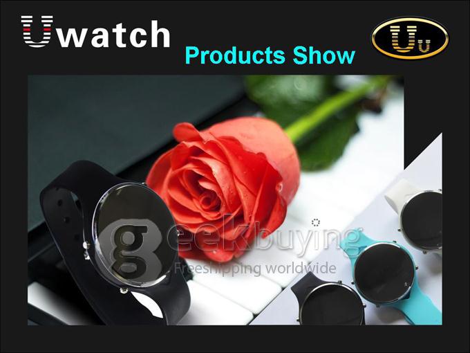 Uwatch Uu Waterproof Smart Bluetooth Watch Pedometer Multimedia Anti-lost Remote Capture for Voice Calls - Blue