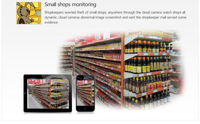 ESCAM QD320 H.264 720P Dual Stream 3.6MM Day / Night Waterproof IP Camera Support Motion Detection