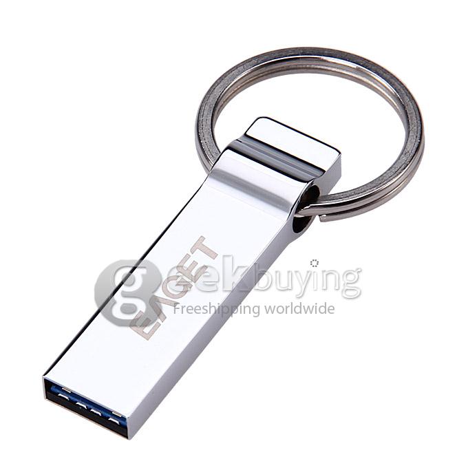 Eaget U90 USB 3.0 16GB Super Speed USB Flash Drive U Disk USB Memory Stick USB Pen Drive with Keychain - Silver