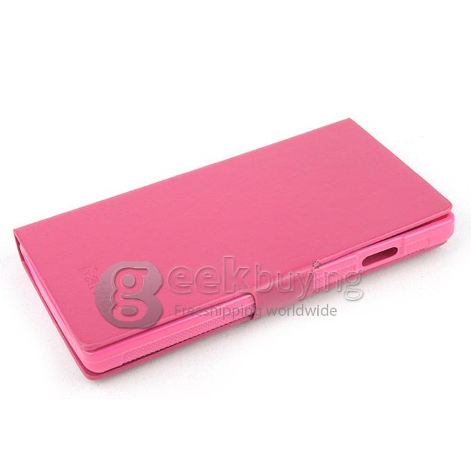 Brand New Protective PU Leather Hard Case Cover Shell for Iocean X7 - Rose