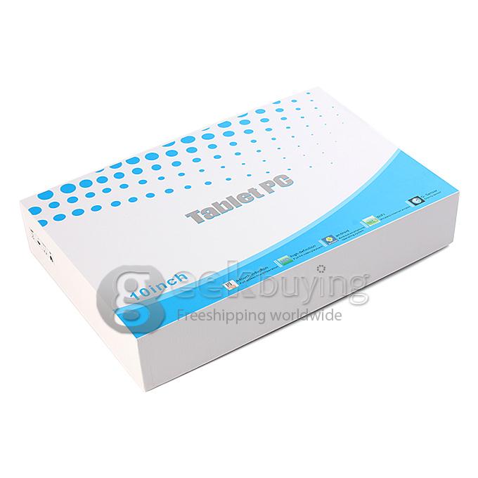 PL770 Allwinner A31S Quad-Core 10 Inch Tablet PC Android 4.4 OS 1GB/16GB BT Dual Cameras HDMI - White+Black