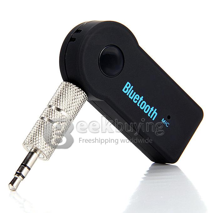 EDUP EP-B3511 Car Bluetooth V 3.0 Hands Free Transmitter Stereo Music Receiver Wireless Audio with Mic A2DP - Black