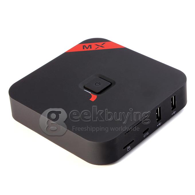 MXQ Amlogic S805 Quad Core 1.5GHz Android 4.4 Mini TV Box HDMI HDD Player 1G/8G WIFI Miracast DLNA H.265/HEVC - Black